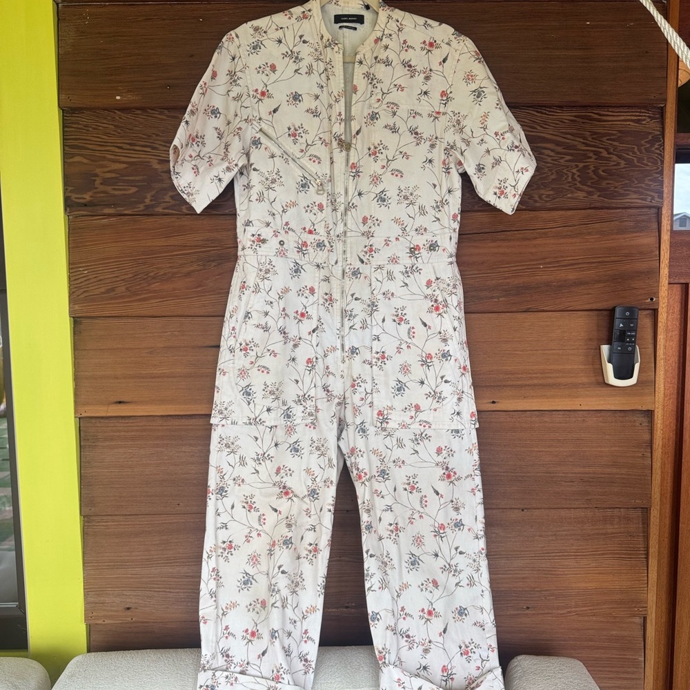 Isabel Marant Floral Zip-Up Jumpsuit